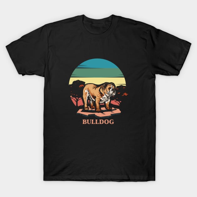 Bulldogs | Retro design for Dog Lovers T-Shirt by WearthisWearthat